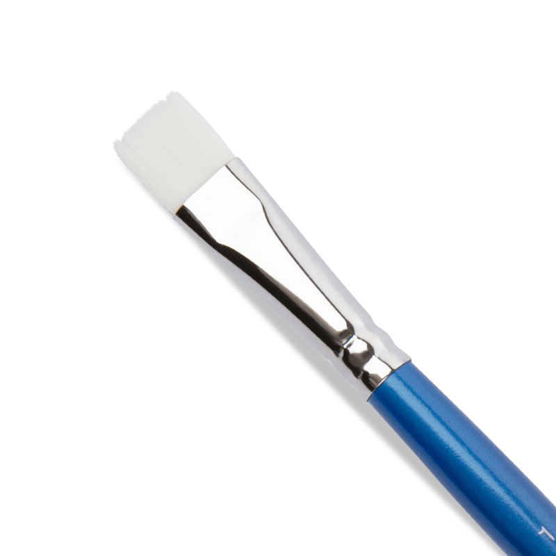 Light Gray Eraldo di Paolo Flat brush 1/2in Paint Brushes