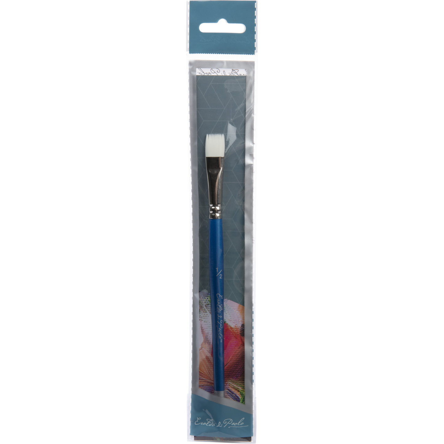 Dim Gray Eraldo di Paolo Flat brush 1/2in Paint Brushes
