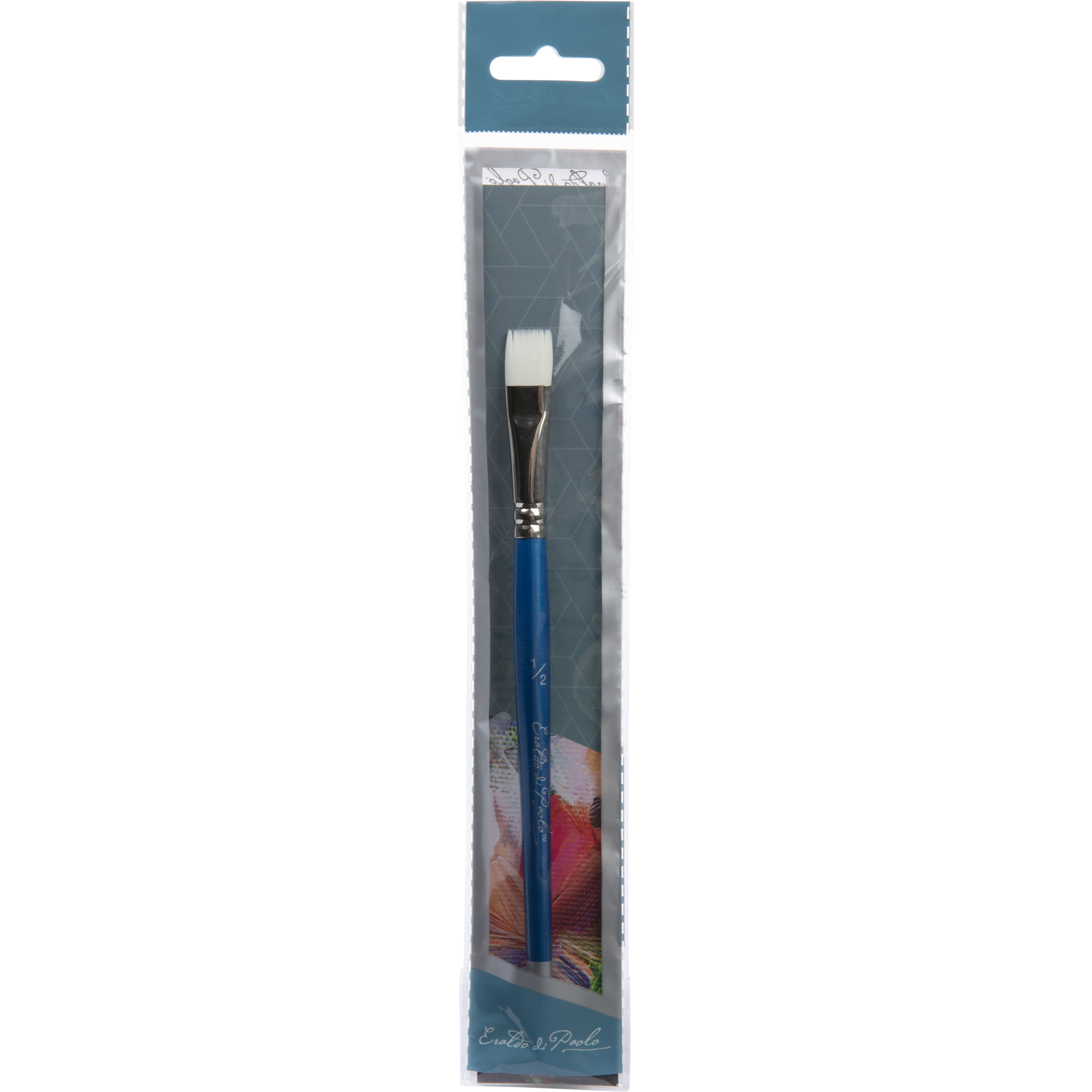Dim Gray Eraldo di Paolo Flat brush 1/2in Paint Brushes