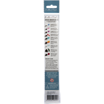 Light Gray Eraldo di Paolo Flat brush 1/2in Paint Brushes