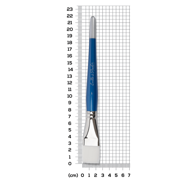 Light Slate Gray Eraldo di Paolo Flat brush 1in Paint Brushes