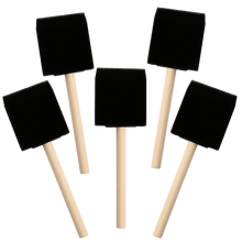 Black The Art Studio Foam Brushes-50mm (5 Piece) Foam Brushes and Sponges