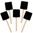 Black The Art Studio Foam Brushes-50mm (5 Piece) Foam Brushes and Sponges