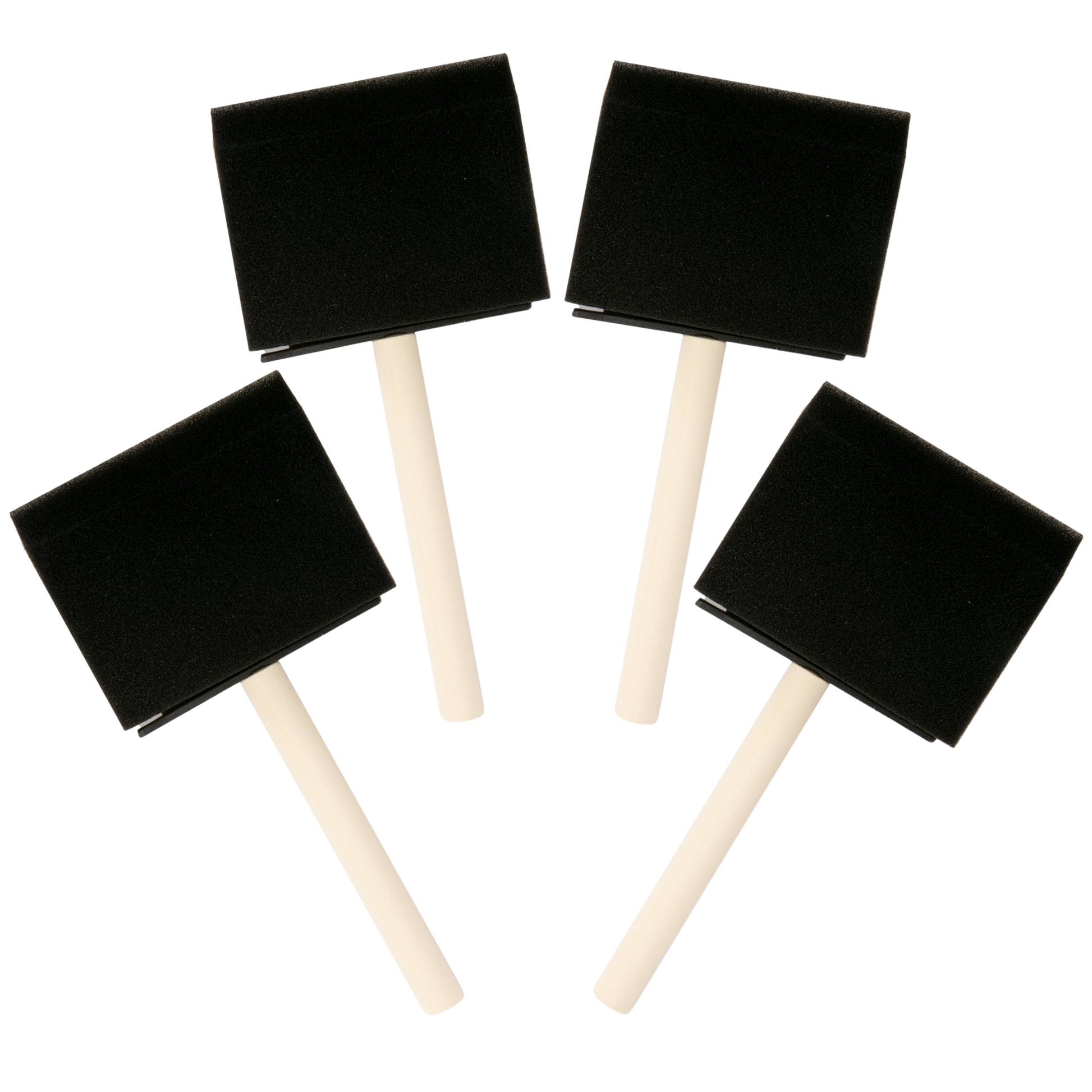 Antique White The Art Studio Foam Brushes-75mm (4 Piece) Paint Brushes