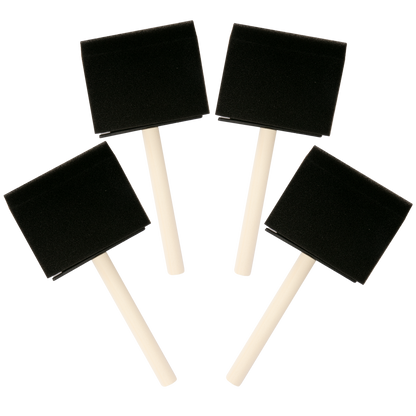 Antique White The Art Studio Foam Brushes-75mm (4 Piece) Paint Brushes