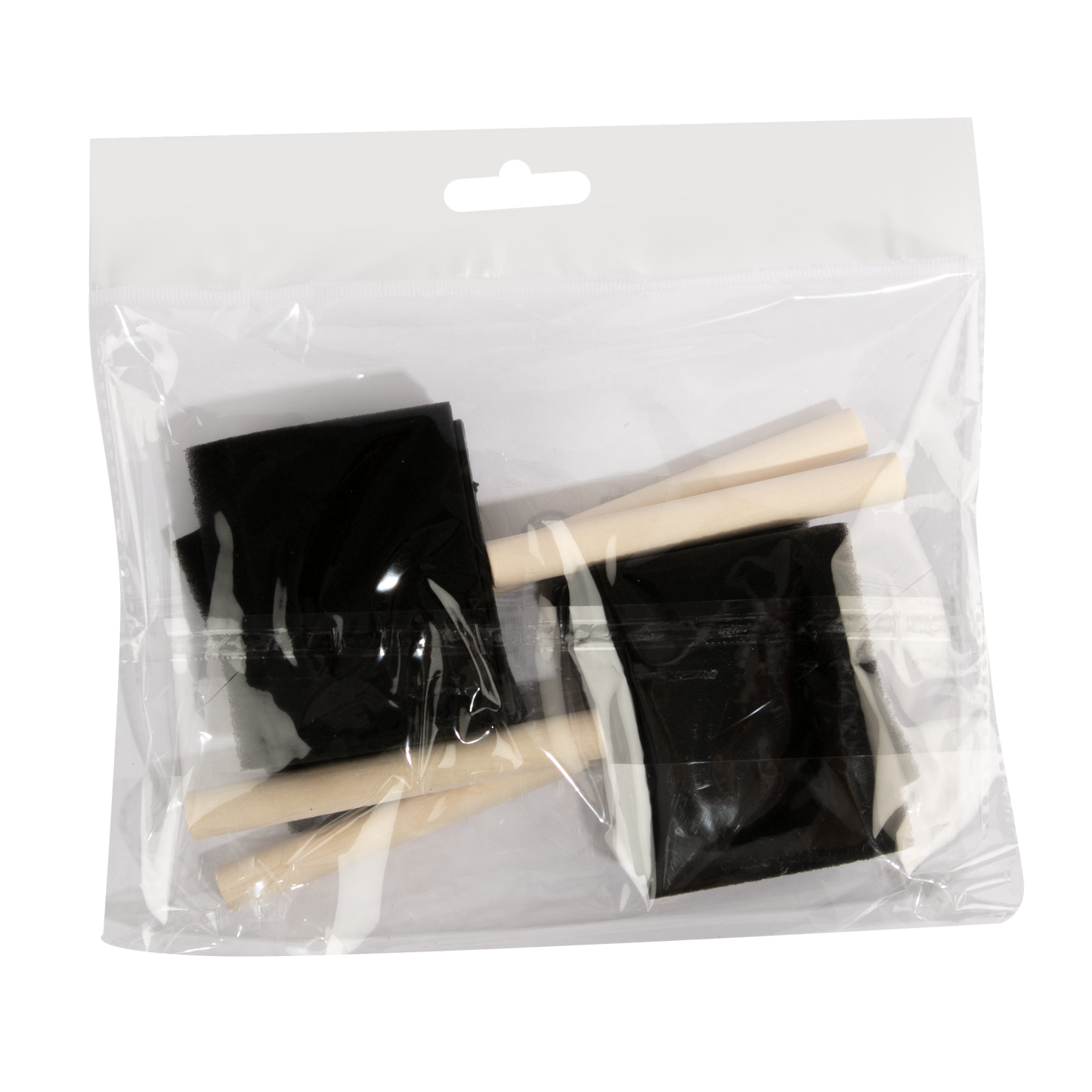 Black The Art Studio Foam Brushes-75mm (4 Piece) Paint Brushes