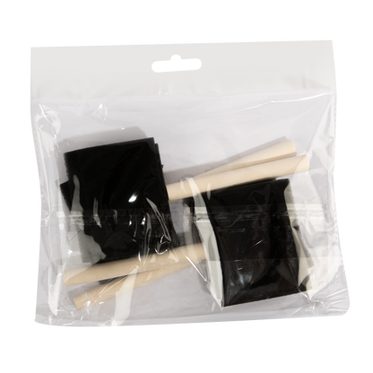 Black The Art Studio Foam Brushes-75mm (4 Piece) Paint Brushes