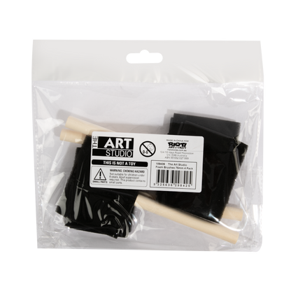 Light Gray The Art Studio Foam Brushes-75mm (4 Piece) Paint Brushes