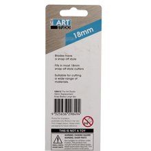 Gray The Art Studio 18mm Replacement Snap Blades (5 Pieces) Cutting Tools