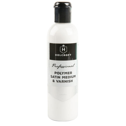 Beige Holcroft  Professional Polymer Satin Medium and Varnish 250ml Mediums