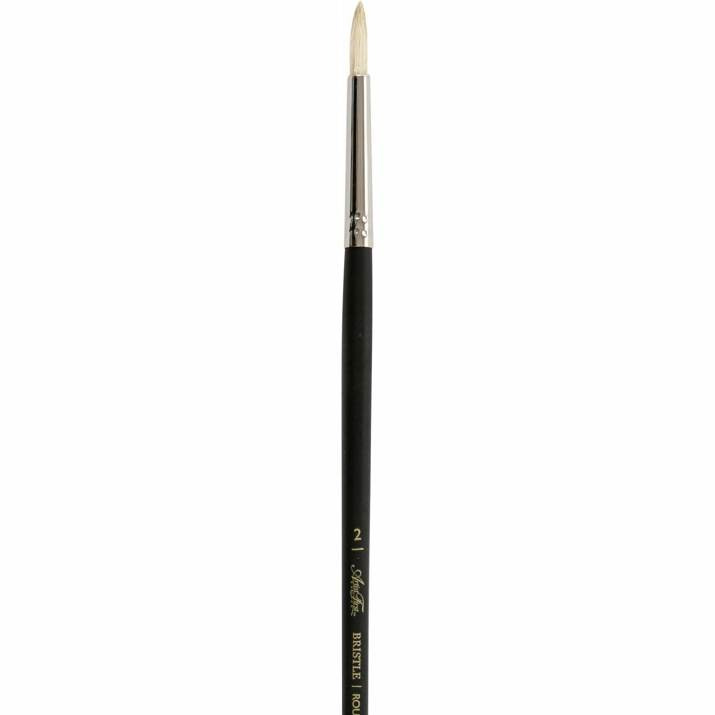 Gray Artist First Choice Brush Interlock Hog Hair Round Size 2 Natural Hair Brushes
