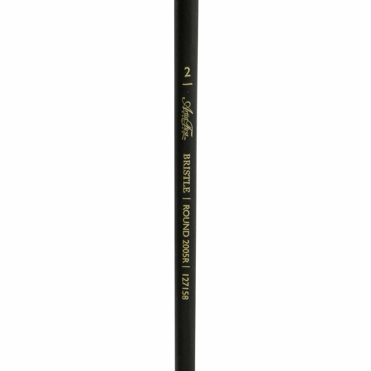 Dark Slate Gray Artist First Choice Brush Interlock Hog Hair Round Size 2 Natural Hair Brushes