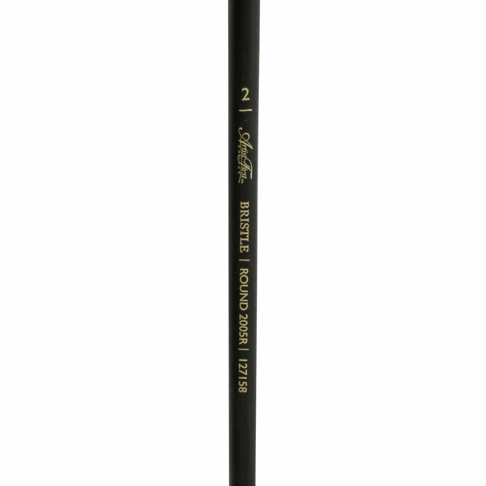 Dark Slate Gray Artist First Choice Brush Interlock Hog Hair Round Size 2 Natural Hair Brushes