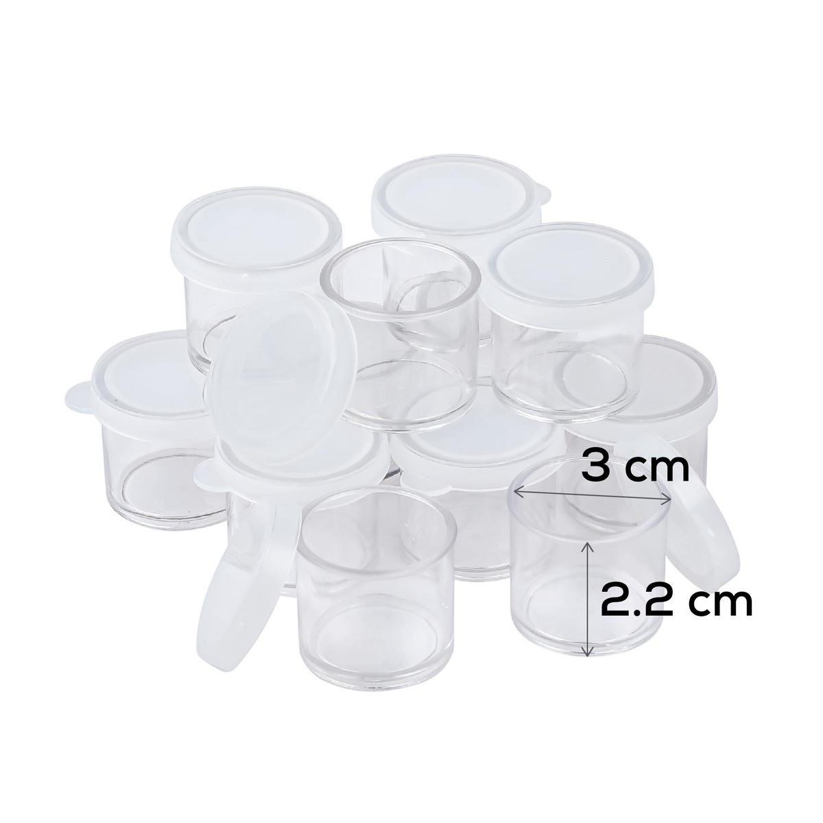 Light Gray Artist First Choice Storage Containers 12 Pieces Painting Accessories
