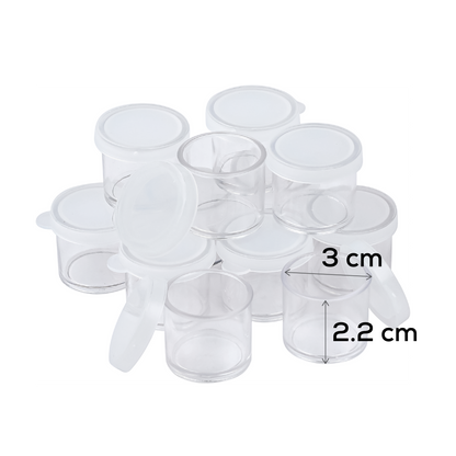 Light Gray Artist First Choice Storage Containers 12 Pieces Painting Accessories