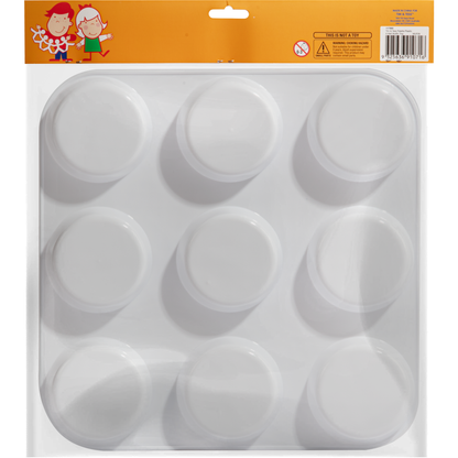 Gray Tim & Tess Plastic 9 Well Muffin Tray Palette #N/A