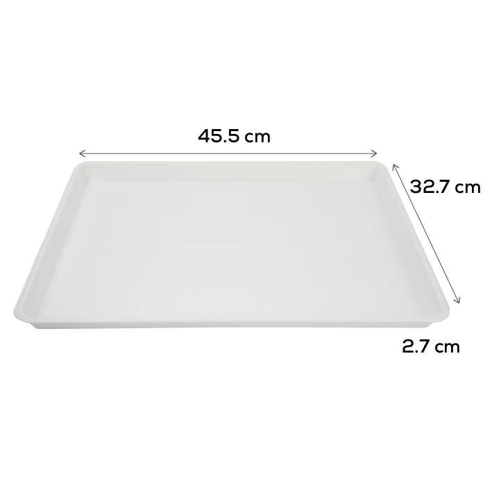 Light Gray The Art Studio Plastic Artist Paint Tray 33x45x2cm Plastic Palettes