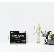Black The Art Studio Canvas Panel Black 8 x 10 inches 20.32 x 25.4cm Canvas Panels