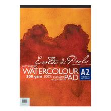 Brown Eraldo di Paolo Watercolour Pad A2 Hot Pressed 300gsm 10sht Pads