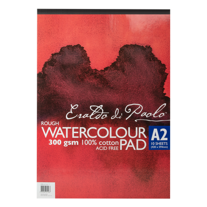 Saddle Brown Eraldo di Paolo Watercolour Pad A2 Rough 300gsm 10 sheets Pads