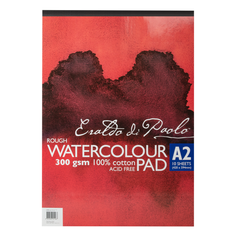 Saddle Brown Eraldo di Paolo Watercolour Pad A2 Rough 300gsm 10 sheets Pads