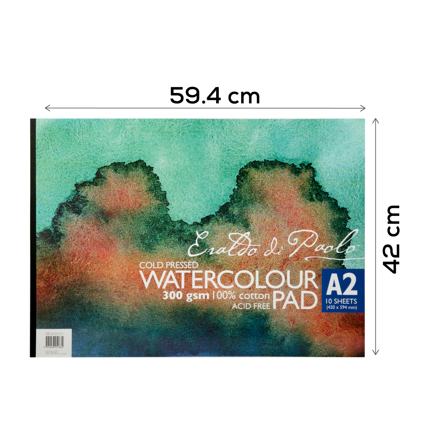 Dark Slate Gray Eraldo di Paolo Watercolour Pad A2 ColdPressed 300gsm 10sht Pads