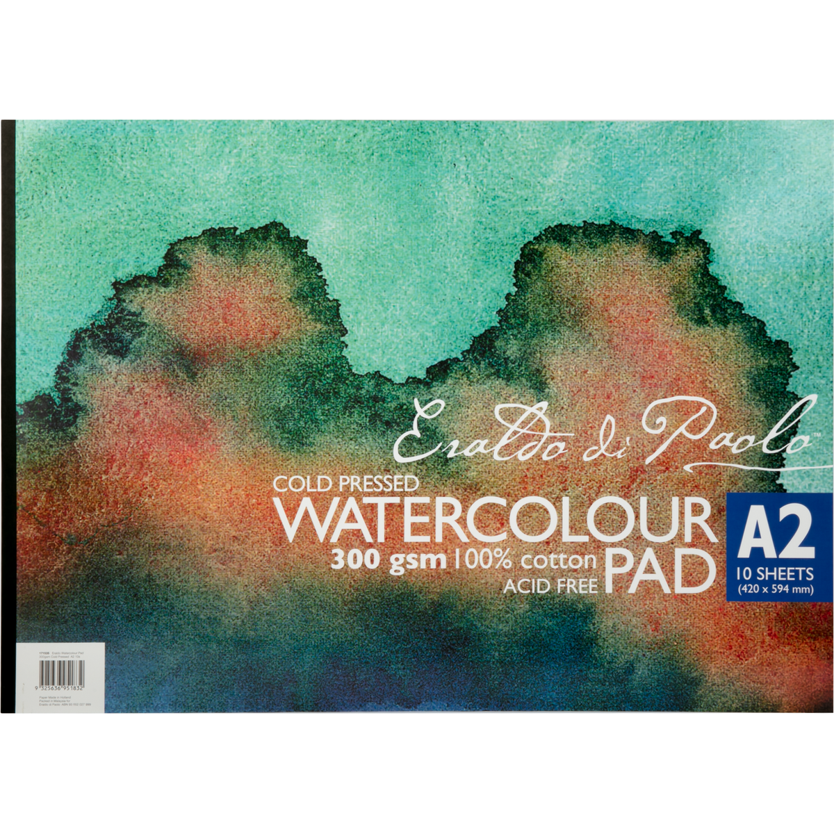 Dark Slate Gray Eraldo di Paolo Watercolour Pad A2 ColdPressed 300gsm 10sht Pads