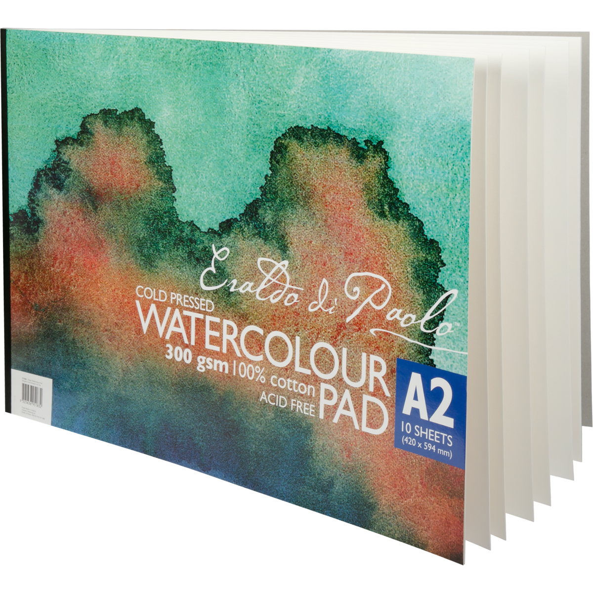 Dark Gray Eraldo di Paolo Watercolour Pad A2 ColdPressed 300gsm 10sht Pads