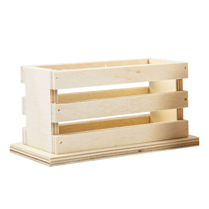Wheat Urban Crafter 5pack Coasters in Holder 8.9cm Wood Crafts