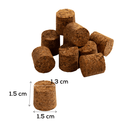 Saddle Brown Urban Crafter Cork Bottle Tops 15 x 15mm 10 Pieces Corks