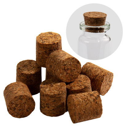 Saddle Brown Urban Crafter Cork Bottle Tops 15 x 15mm 10 Pieces Corks