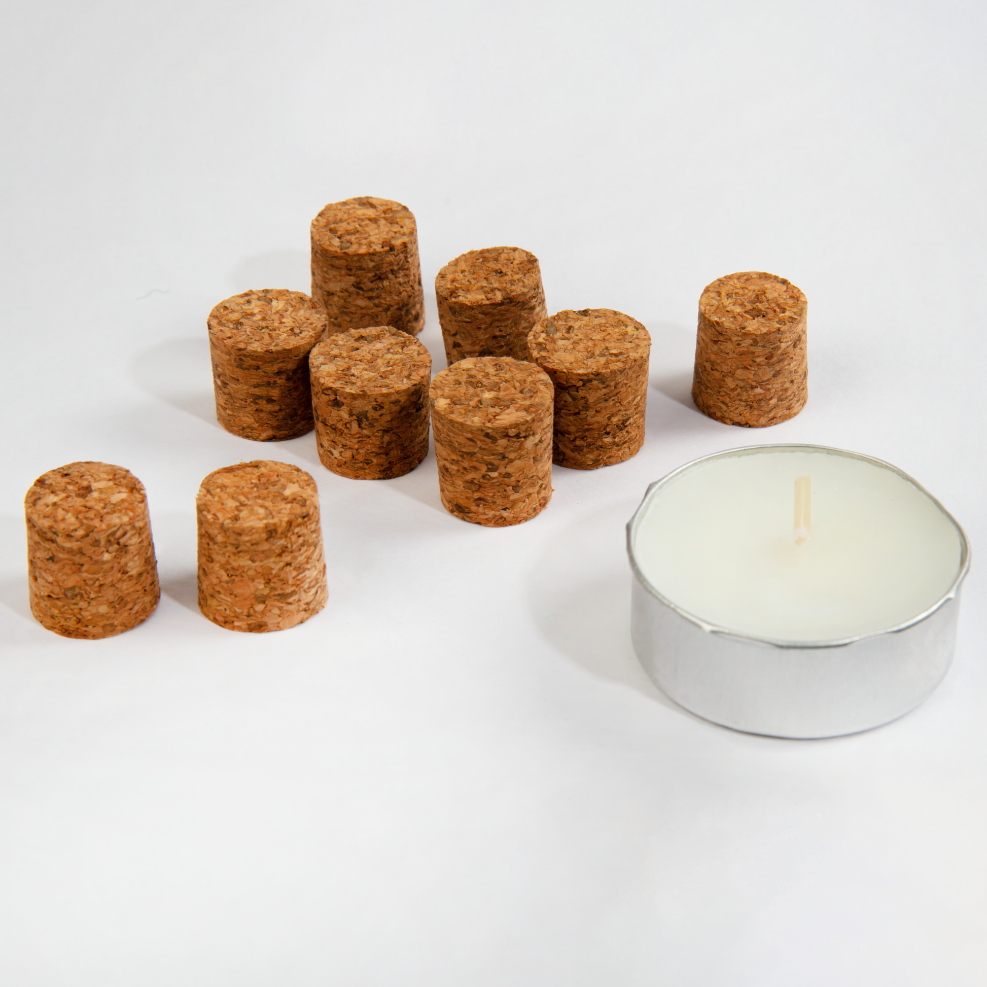 Lavender Urban Crafter Cork Bottle Tops 15 x 15mm 10 Pieces Corks