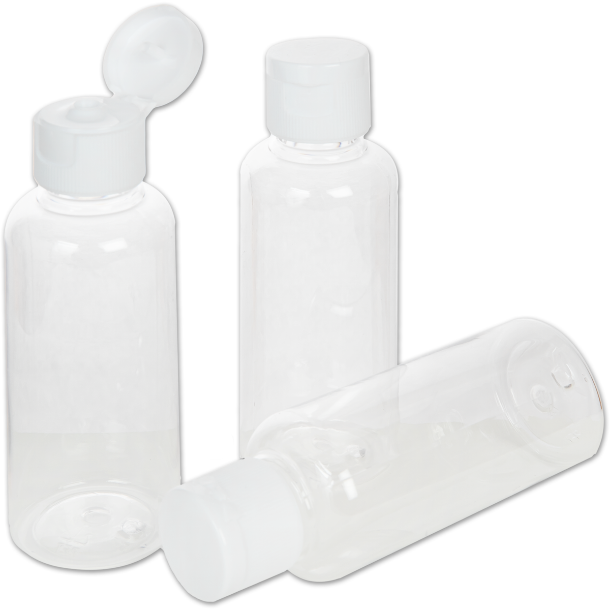 Lavender Clear Bottle 3 Piece Pack 70ml Craft Storage
