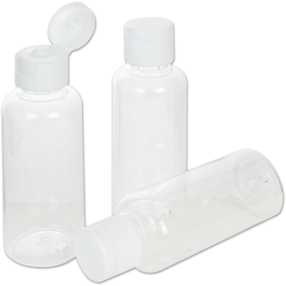 Lavender Clear Bottle 3 Piece Pack 70ml Craft Storage