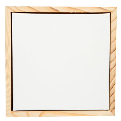 Beige 8 x 8 Inches Eraldo di Paolo Stretched Canvas with Wood Frame Thin Bar Stretched Canvas