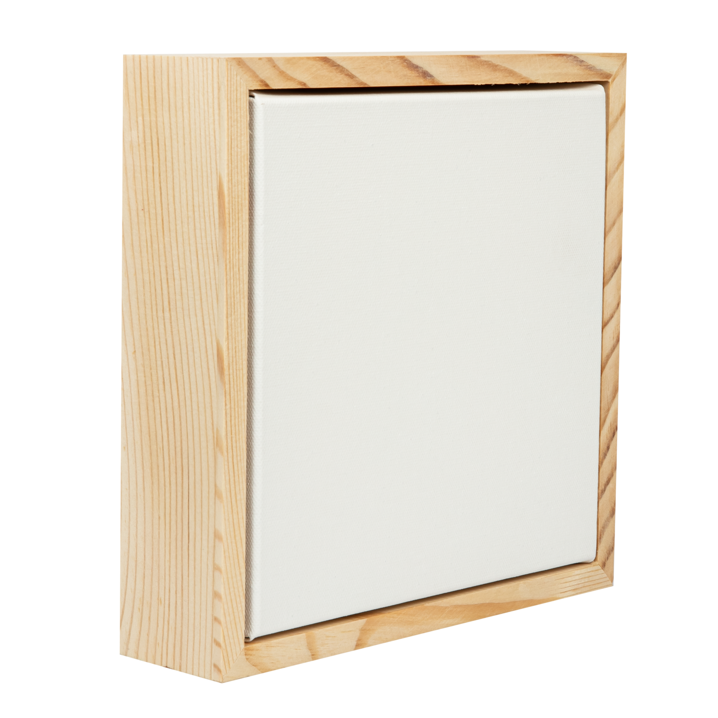 Light Gray 8 x 8 Inches Eraldo di Paolo Stretched Canvas with Wood Frame Thin Bar Stretched Canvas