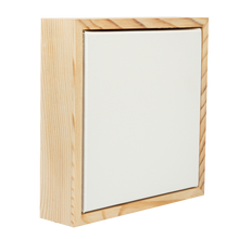 Light Gray 8 x 8 Inches Eraldo di Paolo Stretched Canvas with Wood Frame Thin Bar Stretched Canvas