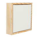 Light Gray 8 x 8 Inches Eraldo di Paolo Stretched Canvas with Wood Frame Thin Bar Stretched Canvas