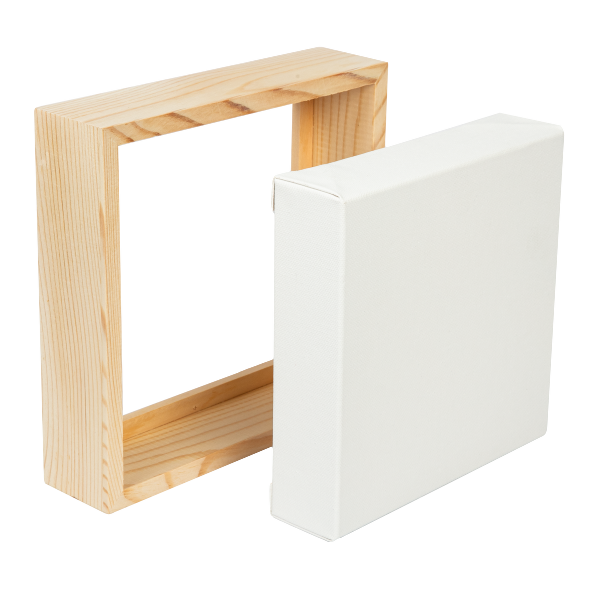 Antique White 8 x 8 Inches Eraldo di Paolo Stretched Canvas with Wood Frame Thin Bar Stretched Canvas