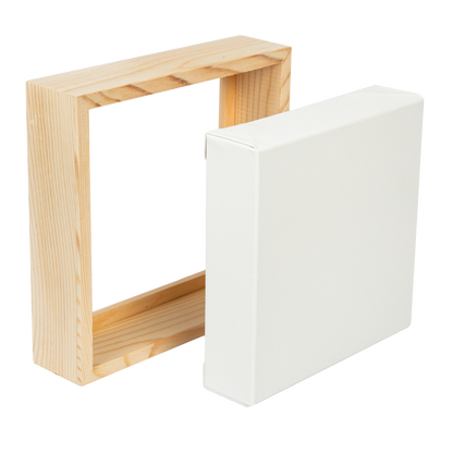 Antique White 8 x 8 Inches Eraldo di Paolo Stretched Canvas with Wood Frame Thin Bar Stretched Canvas