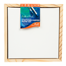 Beige 8 x 8 Inches Eraldo di Paolo Stretched Canvas with Wood Frame Thin Bar Stretched Canvas