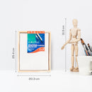 Dark Slate Blue 8 x 10 Inches Eraldo di Paolo Stretched Canvas with Wooden Frame Gallery Wrapped Stretched Canvas With Wooden Frame