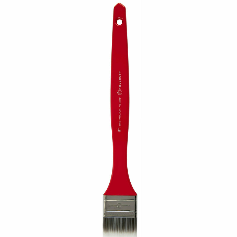Firebrick Holcroft Long Handle Flat 2inch Red Brush Brushes