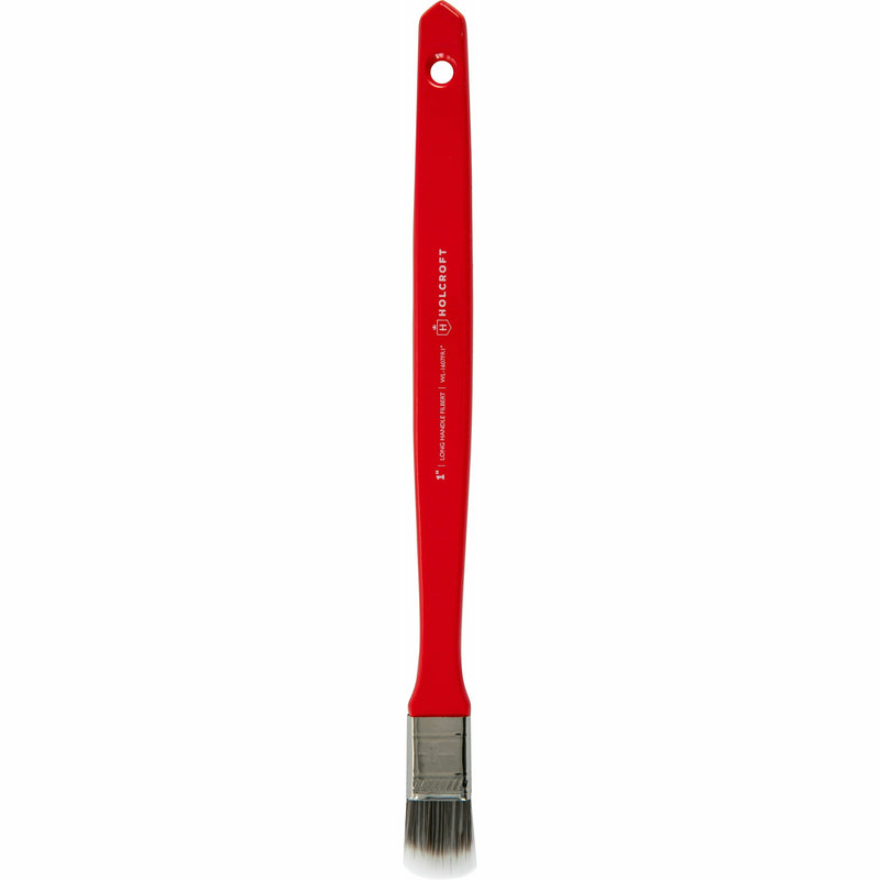 Firebrick Holcroft Long Handle Filbert 1inch Brush Taklon and Synthetic Brushes