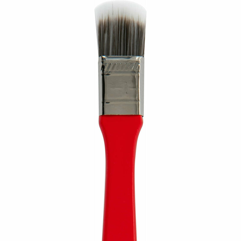 Firebrick Holcroft Long Handle Filbert 1inch Brush Taklon and Synthetic Brushes