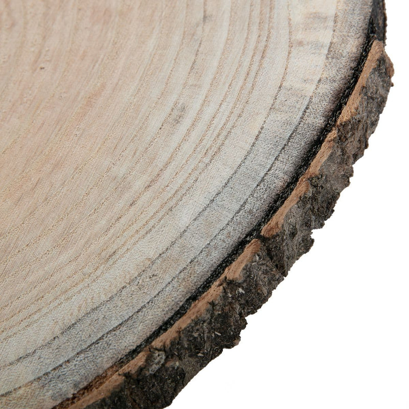Dark Gray Round Wood Slice 28-32cm diameter x 2cm thick Objects