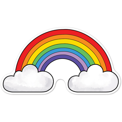 Lavender Teacher's Choice Paper Shapes Rainbow (10 Piece) Kids Craft Basics