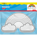 Lavender Teacher's Choice Paper Shapes Rainbow (10 Piece) Kids Craft Basics
