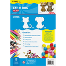 Light Sea Green Teacher's choice Paper Shapes Cat Dog (12 Piece) Kids Paper Shapes