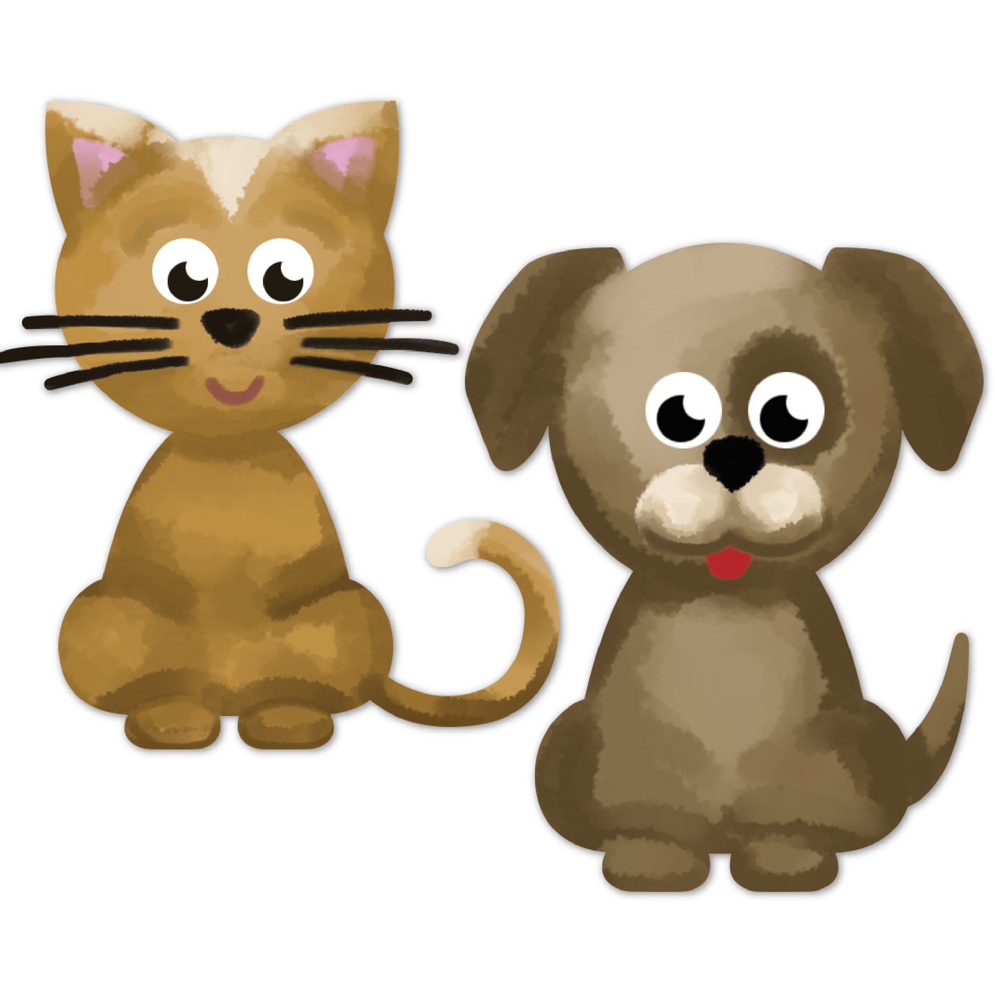 Sienna Teacher's choice Paper Shapes Cat Dog (12 Piece) Kids Paper Shapes